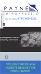 Mobile Screenshot of paynechiro.com